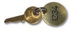 engraved brass tag